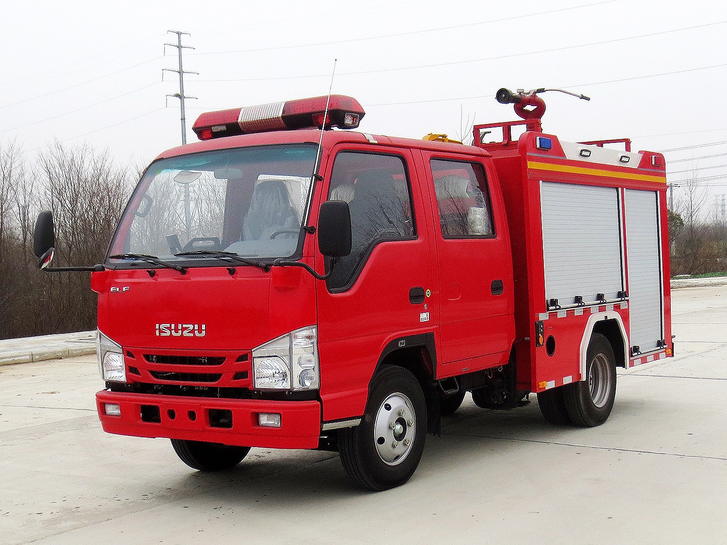 慶鈴五十鈴100P藍牌水罐消防車